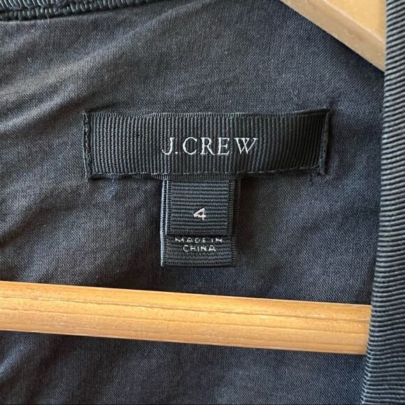 J. Crew Shift Dress Size 4 Sleeveless Grey Aztec Southwest Geometric Pattern - Picture 11 of 13